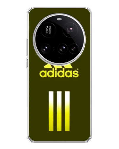 Чехол для Xiaomi 15 Ultra с картинкой «Оливковый градиент Adidas»