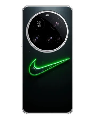 Чехол для Xiaomi 15 Ultra с картинкой «Неоновый контур Nike»