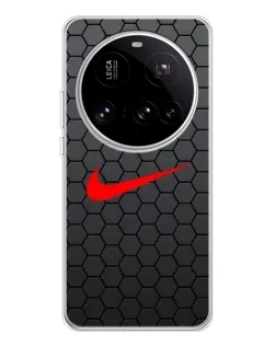 Чехол для Xiaomi 15 Ultra с картинкой «Nike — карбоновая сетка»
