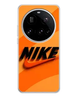 Чехол для Xiaomi 15 Ultra с картинкой «Оранжевый драйв Nike»