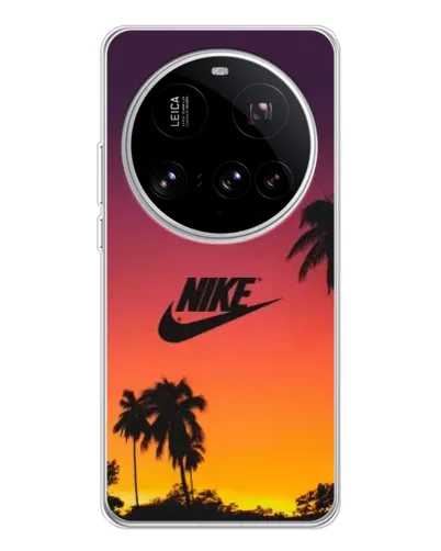 Чехол для Xiaomi 15 Ultra с картинкой «Nike на закате солнца»