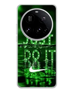 Чехол для Xiaomi 15 Ultra с картинкой «Зеленый неоновый Nike»