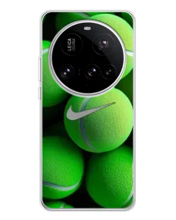 Чехол для Xiaomi 15 Ultra с картинкой «Теннисные мячи Найк»