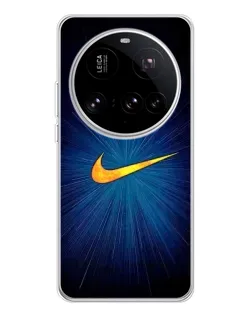 Чехол для Xiaomi 15 Ultra с картинкой «Синий пульс Nike»