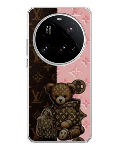 Чехол для Xiaomi 15 Ultra с картинкой «Мишка в стиле LV» Чехол для Xiaomi 15 Ultra с картинкой «Мишка в стиле LV»