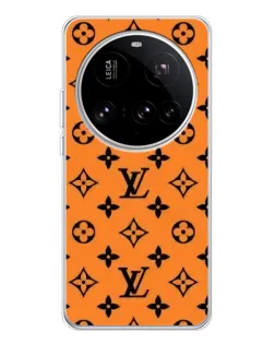 Чехол для Xiaomi 15 Ultra с картинкой «Оранжевый стиль LV»