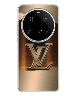 Чехол для Xiaomi 15 Ultra с картинкой «LV — золотое сияние»