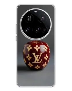 Чехол для Xiaomi 15 Ultra с картинкой «Красное яблоко LV»