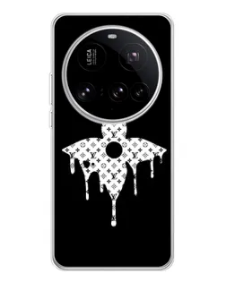 Чехол для Xiaomi 15 Ultra с картинкой «Цветочная монограмма»