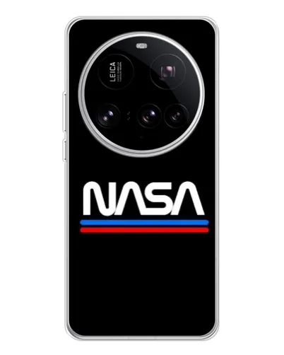Чехол для Xiaomi 15 Ultra с картинкой «NASA — классика Red Blue»