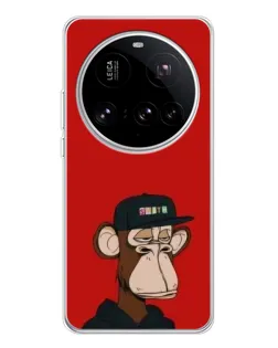 Чехол для Xiaomi 15 Ultra с картинкой «Bored Ape — красный фон»