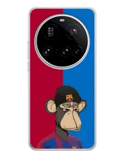 Чехол для Xiaomi 15 Ultra с картинкой «Bored Ape — фанат Барсы»