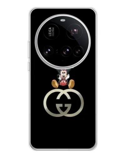 Чехол для Xiaomi 15 Ultra с картинкой «Минни Маус на лого»