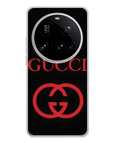 Чехол для Xiaomi 15 Ultra с картинкой «Gucci — красный логотип»