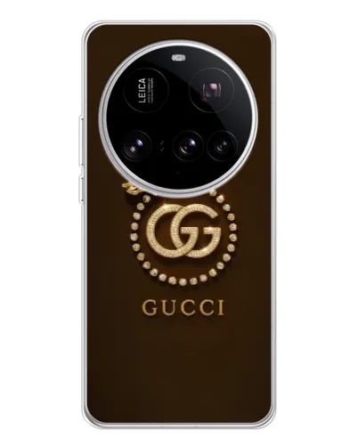 Чехол для Xiaomi 15 Ultra с картинкой «Gucci — золотая бабочка»