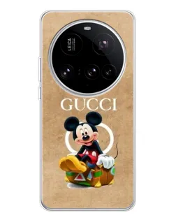 Чехол для Xiaomi 15 Ultra с картинкой «Микки Маус Gucci — крафт» Чехол для Xiaomi 15 Ultra с картинкой «Микки Маус Gucci — крафт»
