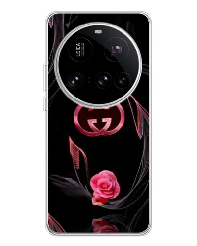 Чехол для Xiaomi 15 Ultra с картинкой «Gucci — неоновая роза»