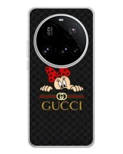 Чехол для Xiaomi 15 Ultra с картинкой «Минни Маус Gucci — черный» Чехол для Xiaomi 15 Ultra с картинкой «Минни Маус Gucci — черный»