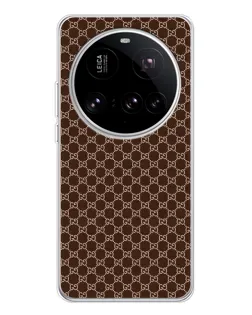 Чехол для Xiaomi 15 Ultra с картинкой «Gucci — шоколадная сетка» Чехол для Xiaomi 15 Ultra с картинкой «Gucci — шоколадная сетка»