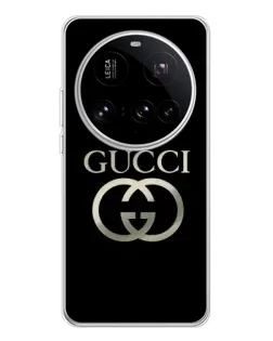 Чехол для Xiaomi 15 Ultra с картинкой «Gucci — золото на черном» Чехол для Xiaomi 15 Ultra с картинкой «Gucci — золото на черном»