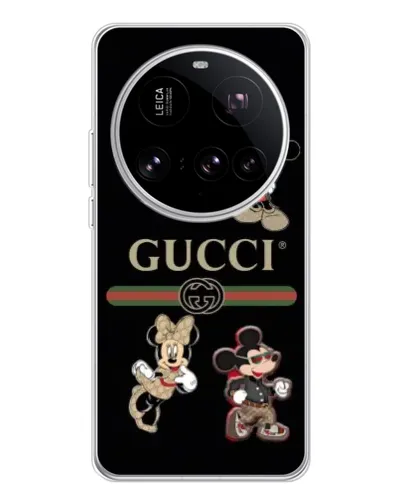 Чехол для Xiaomi 15 Ultra с картинкой «Gucci — герои Disney и монограмма» Чехол для Xiaomi 15 Ultra с картинкой «Gucci — герои Disney и монограмма»