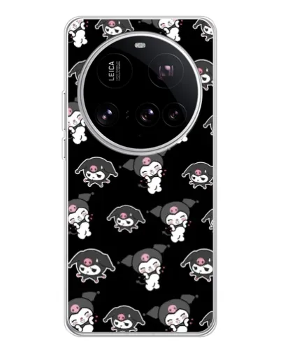 Чехол для Xiaomi 15 Ultra с картинкой «Черный паттерн Kuromi» Чехол для Xiaomi 15 Ultra с картинкой «Черный паттерн Kuromi»