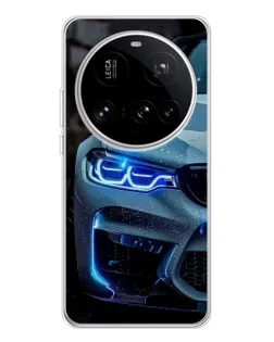 Чехол для Xiaomi 15 Ultra с картинкой «Взгляд BMW с синими фарами» Чехол для Xiaomi 15 Ultra с картинкой «Взгляд BMW с синими фарами»
