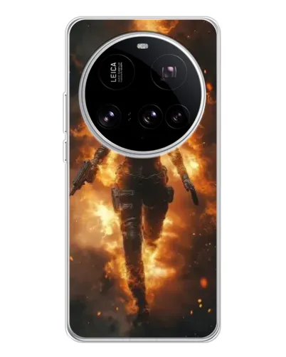 Чехол для Xiaomi 15 Ultra с картинкой «BMW — скорость в дожде»