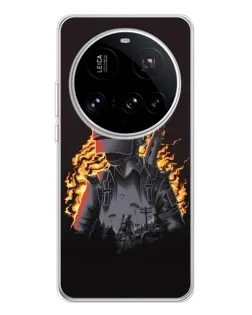Чохол для Xiaomi 15 Ultra з картинкою «PUBG — вогняний силует» Чохол для Xiaomi 15 Ultra з картинкою «PUBG — вогняний силует»