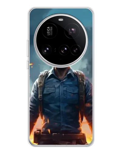 Чехол для Xiaomi 15 Ultra с картинкой «PUBG — реалистичный герой»