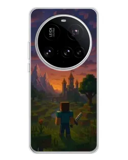 Чехол для Xiaomi 15 Ultra с картинкой «Стив у башни» Чехол для Xiaomi 15 Ultra с картинкой «Стив у башни»