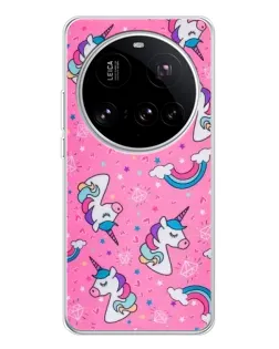 Чехол для Xiaomi 15 Ultra с картинкой «Unicorn паттерн розовый» Чехол для Xiaomi 15 Ultra с картинкой «Unicorn паттерн розовый»