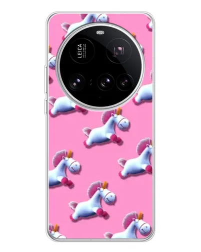 Чехол для Xiaomi 15 Ultra с картинкой «Единороги на розовом»