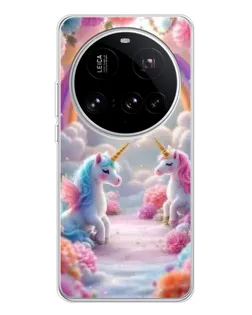 Чехол для Xiaomi 15 Ultra с картинкой «Радуга и единороги» Чехол для Xiaomi 15 Ultra с картинкой «Радуга и единороги»