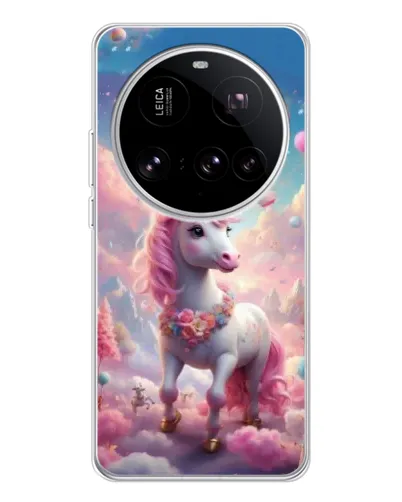 Чехол для Xiaomi 15 Ultra с картинкой «Единорог среди облаков»