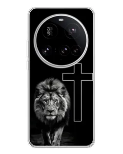 Чехол для Xiaomi 15 Ultra с картинкой «Лев и Крест»