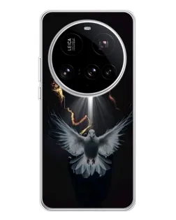 Чехол для Xiaomi 15 Ultra с картинкой «Голубь и Свет»