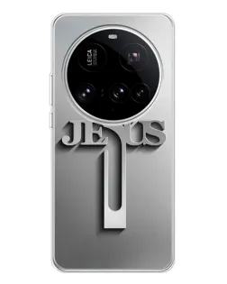 Чехол для Xiaomi 15 Ultra с картинкой «Металлический крест Jesus»