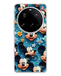 Чехол для Xiaomi 15 Ultra с картинкой «Паттерн Микки и Минни»