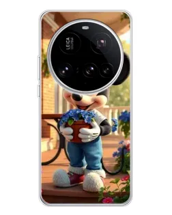 Чехол для Xiaomi 15 Ultra с картинкой «Микки садовод»