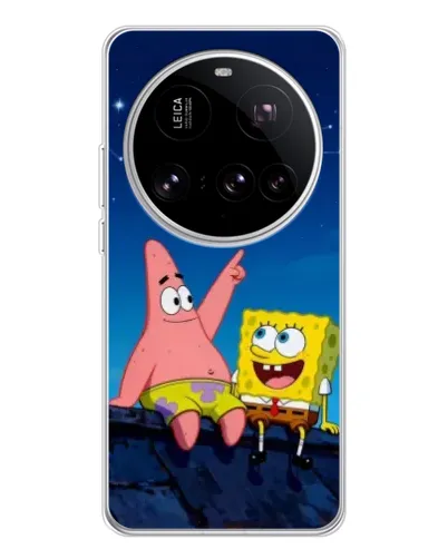 Чехол для Xiaomi 15 Ultra с картинкой «Губка Боб и Патрик ночью» Чехол для Xiaomi 15 Ultra с картинкой «Губка Боб и Патрик ночью»