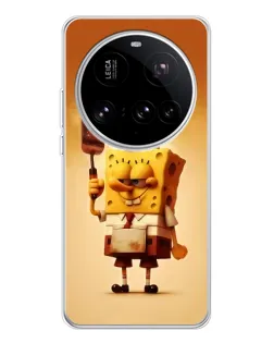 Чехол для Xiaomi 15 Ultra с картинкой «Губка Боб повар»
