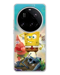 Чехол для Xiaomi 15 Ultra с картинкой «Спанч Боб победитель»