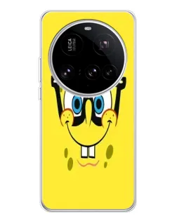 Чехол для Xiaomi 15 Ultra с картинкой «Минималистичный Спанч Боб»