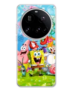 Чехол для Xiaomi 15 Ultra с картинкой «Губка Боб и друзья»