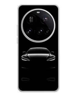 Чехол для Xiaomi 15 Ultra с картинкой «Силуэт Tesla Night»