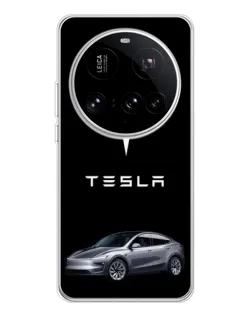 Чехол для Xiaomi 15 Ultra с картинкой «Tesla Model Y»