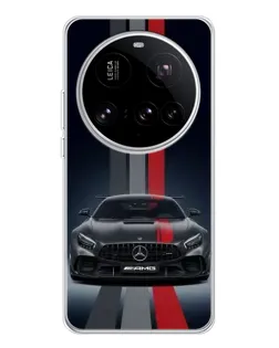 Чехол для Xiaomi 15 Ultra с картинкой «Mercedes — белый карбон»