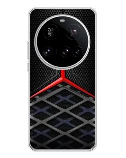 Чехол для Xiaomi 15 Ultra с картинкой «Mercedes Carbon Grid»
