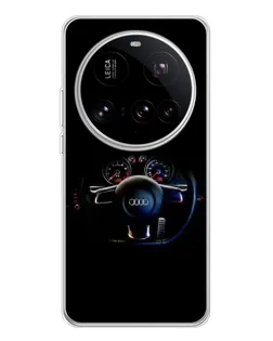 Чехол для Xiaomi 15 Ultra с картинкой «Салон Audi — руль»